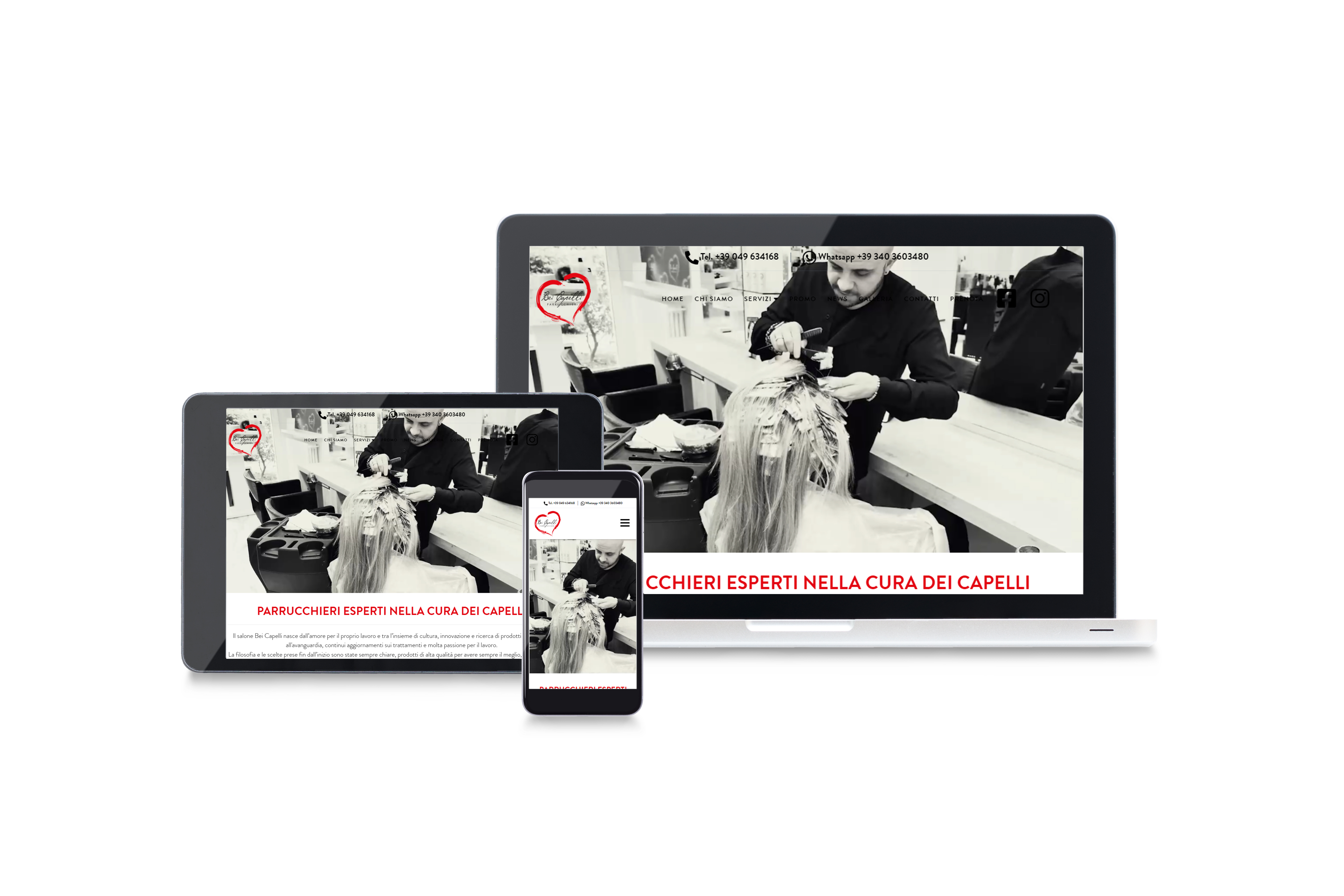 Bei Capelli sito web