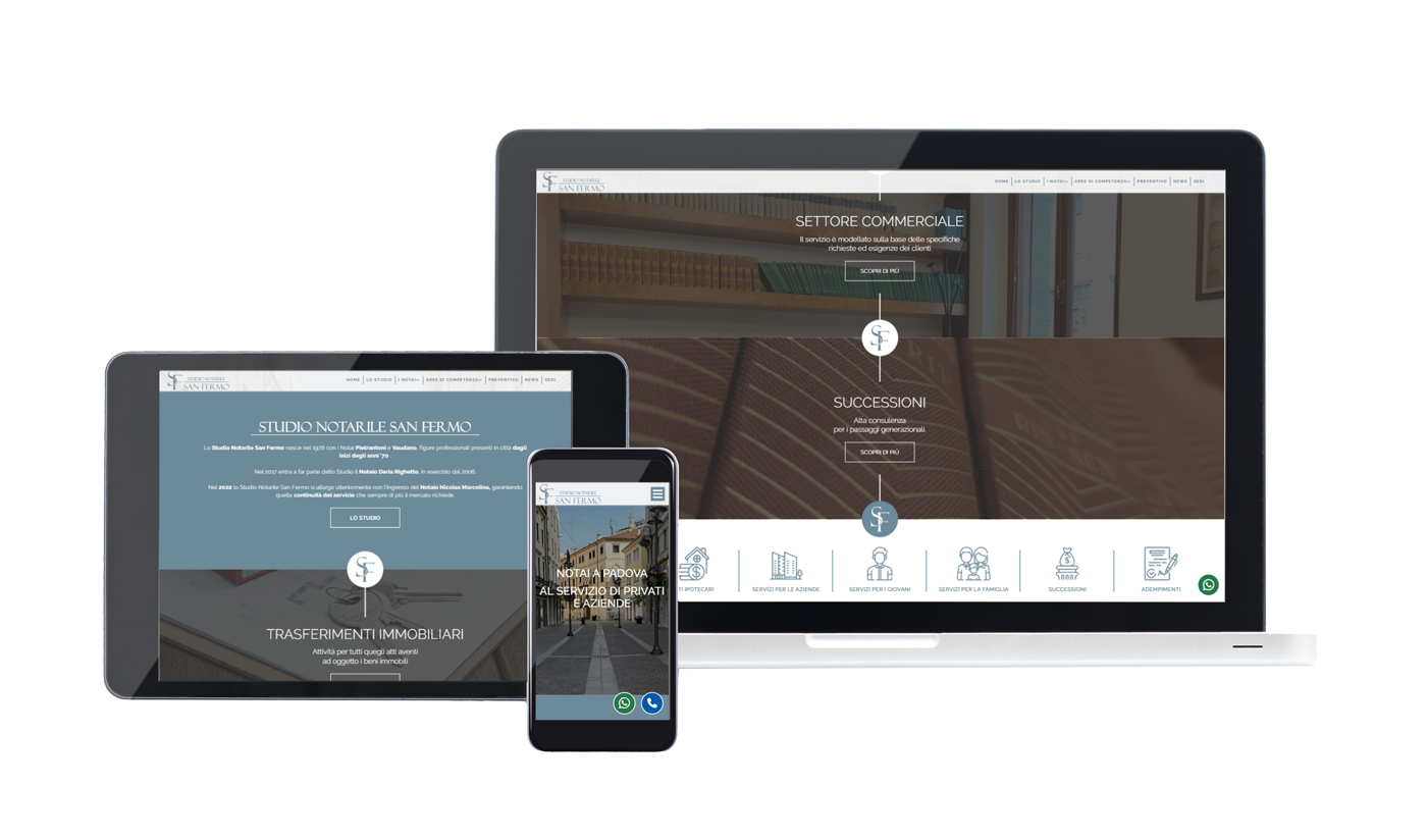 Sito web studio notarile san fermo